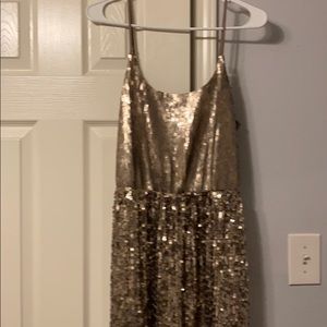Womens gold/ bronze cocktail dress